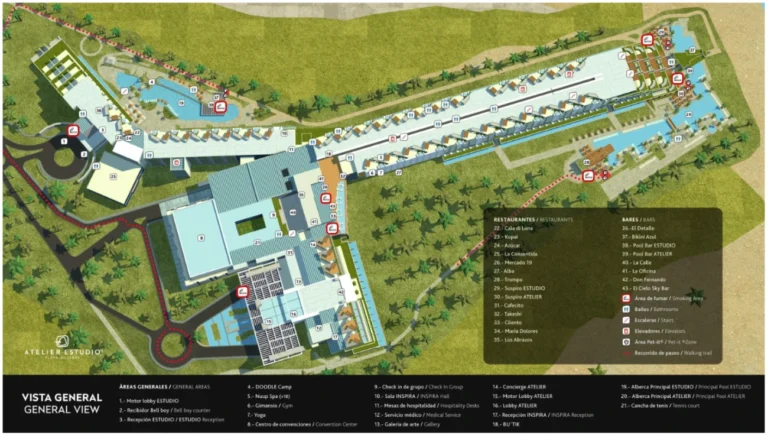 Atelier Playa Mujeres Map 2023