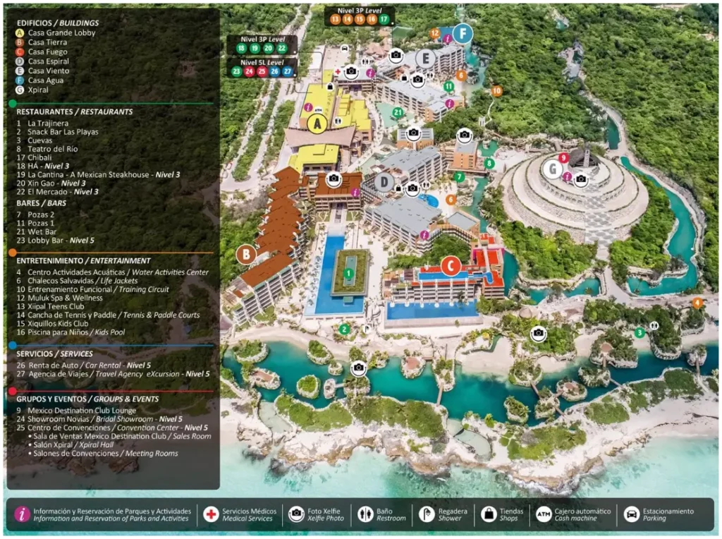 Hotel Xcaret Arte Map 2023