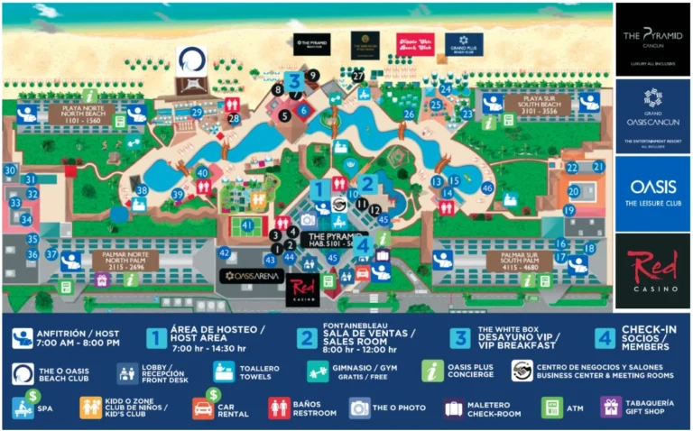The Pyramid Cancun Map 2023