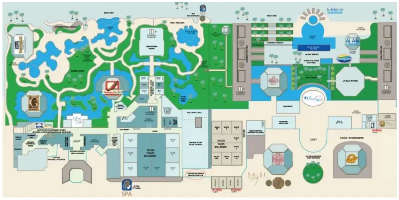 JW Marriott Cancun Resort & Spa Map 2022